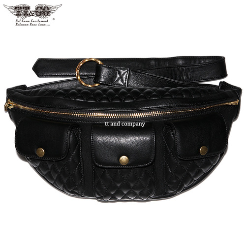 TT&amp;CO 3 Pocket Leather Shoulder Bag Diamond