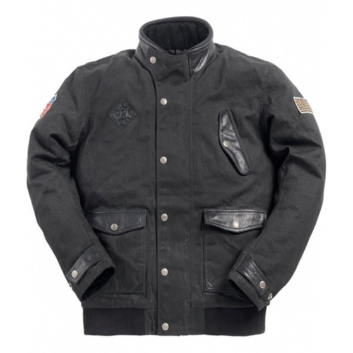 Ride &amp; Sons Runaway Waxed Cotton Jacket - Black 30%세일