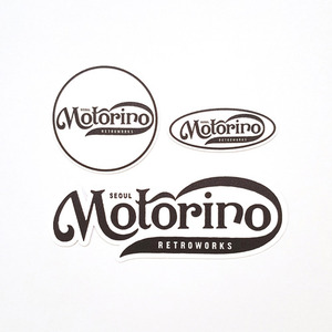 [모토리노] Motorino StickersLogo  - Black