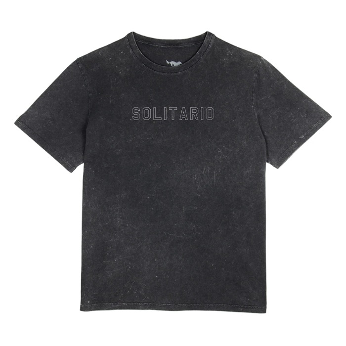 [엘솔리타리오] El Solitario Apex Faded Black T-Shirt
